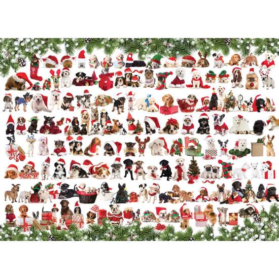 Puzzle de 1000 peças Eurographics Christmas Dogs