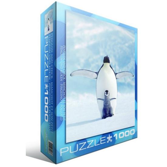 Puzzle Eurographics Pinguim e Bebê 1000 Peças