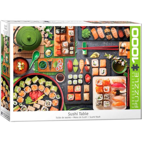 Mesa de Sushi Puzzle Eurographics 1000 Peças