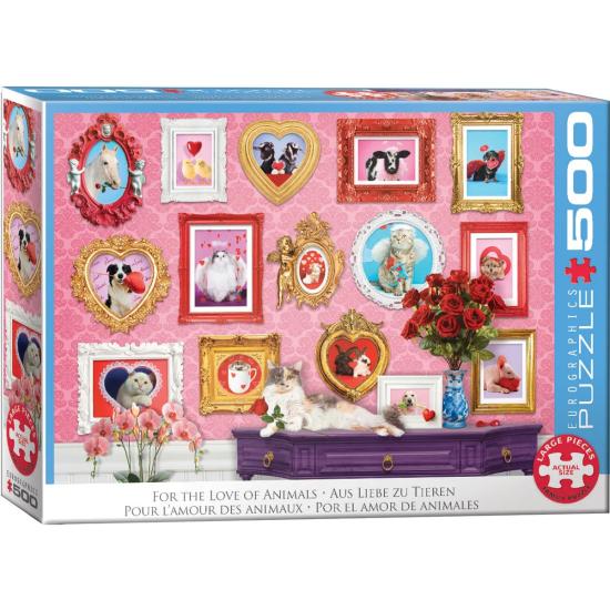 Puzzle Eurographics Por Amor Aos Animais XXL 500 Peças