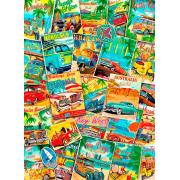 Puzzle Eurographics Anúncios de viagens vintage 1000 peça