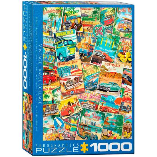 Puzzle Eurographics Anúncios de viagens vintage 1000 peça