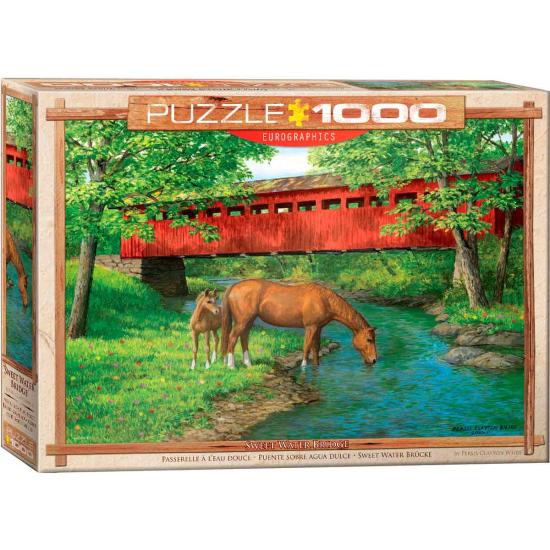 Puzzle Eurographics Bridge over Fresh Water 1000 peças Puzzle Eurographics Bridge over Fresh Water 1000 peças
