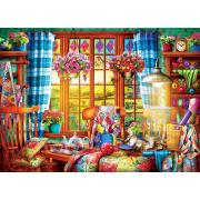 Puzzle de sala de quilting de 1000 peças Eurographics