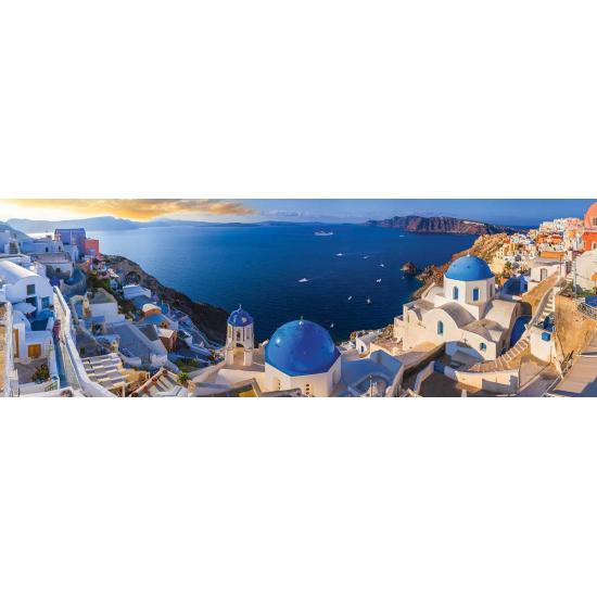Puzzle Eurographics Panorama de Santorini, Grécia 1000 peças