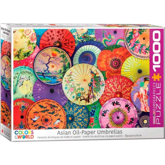 Guarda-chuvas Asiático Puzzle Eurographics 1000 Peças