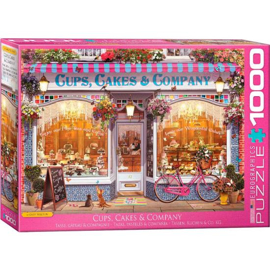 Puzzle Eurographics Cups, Cakes and Company of 1000 Pieces