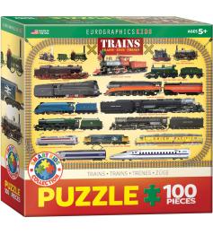 Puzzles Eurographics Trains 100 Peças