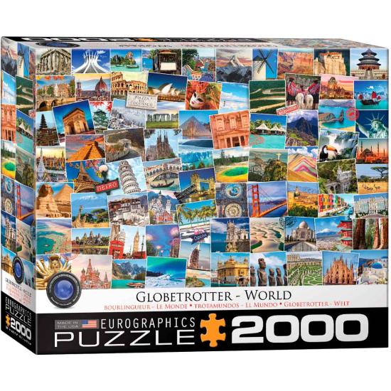 Puzzle Eurographics Globetrotter O Mundo de 2000 Peças