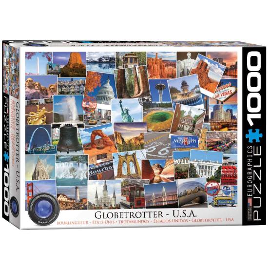 Puzzle Eurographics Globetrotter: Estados Unidos de 1000 peças