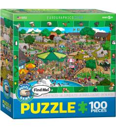 Puzzle Eurographics A Day at the Zoo 100 Pieces