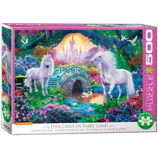 Puzzle Eurographics Unicorns in the Fairy World XXL 500p Puzzle Eurographics Unicorns in the Fairy World XXL 500p