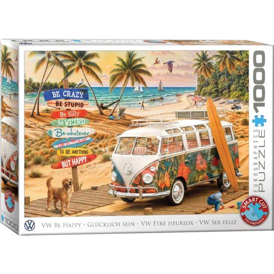 Puzzle Eurographics Vw Seja Feliz 1000 Peças
