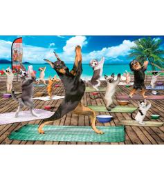 Eurographics Yoga com Cães e Gatos XXL Puzzle 500 Peças