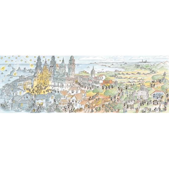 Fabio Vettori Puzzle Panorâmico de Santiago de Compostela 1080 Fabio Vettori Puzzle Panorâmico de Santiago de Compostela 1080