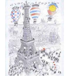 Puzzle Fabio Vettori Paris em um balão 1080 peças