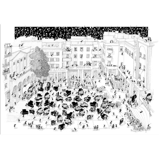 Puzzle Fabio Vettori Piano Alto 1080 Peças