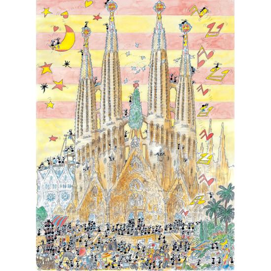 Puzzle Fabio Vettori Sagrada Familia, Barcelona de 1080 peças