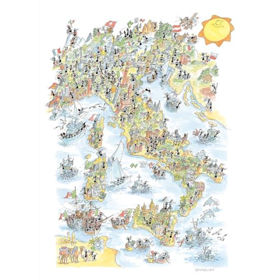 Puzzle Fabio Vettori Unidade da Itália de 1080 peças