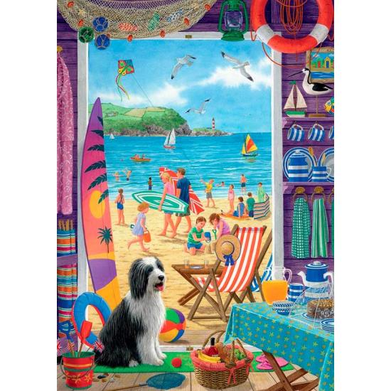 Puzzle Falcon Através da Casa de Praia 500 Peças