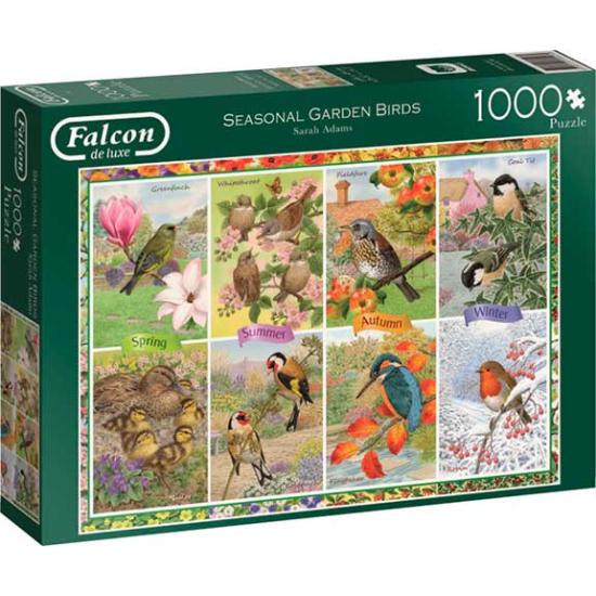 Puzzle Falcon Aves de Jardim Sazonal 1000 Peças