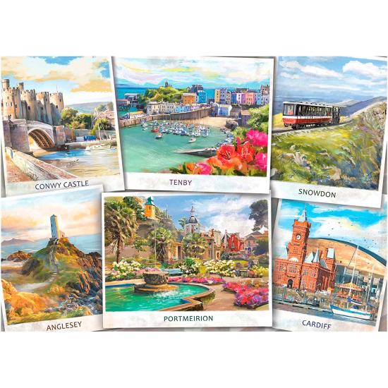 Puzzle Falcon Bem-vindo ao País de Gales 1000 Peças