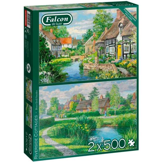 Cabines de Puzzle de falcão à beira do rio 2 x 500 peças Cabines de Puzzle de falcão à beira do rio 2 x 500 peças
