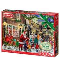 Cartões de Puzzle de falcão para Papai Noel 2 x 1000 peça
