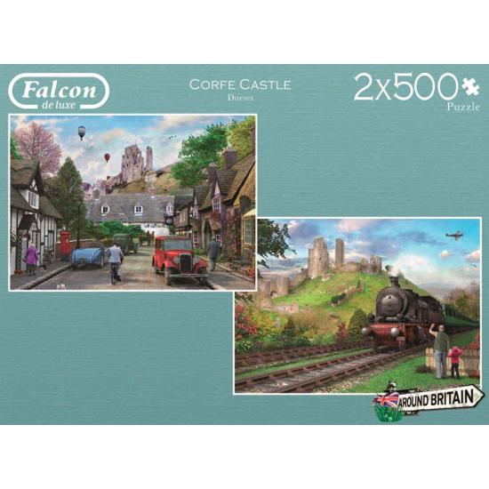 Puzzle Falcon Corfe Castle 2 x 500 peças