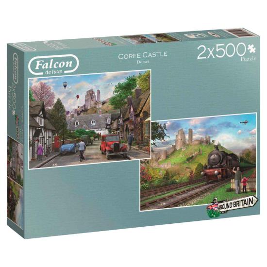 Puzzle Falcon Corfe Castle 2 x 500 peças