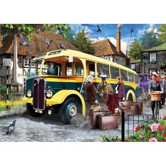 Puzzle Falcon pegando o ônibus 500 peças