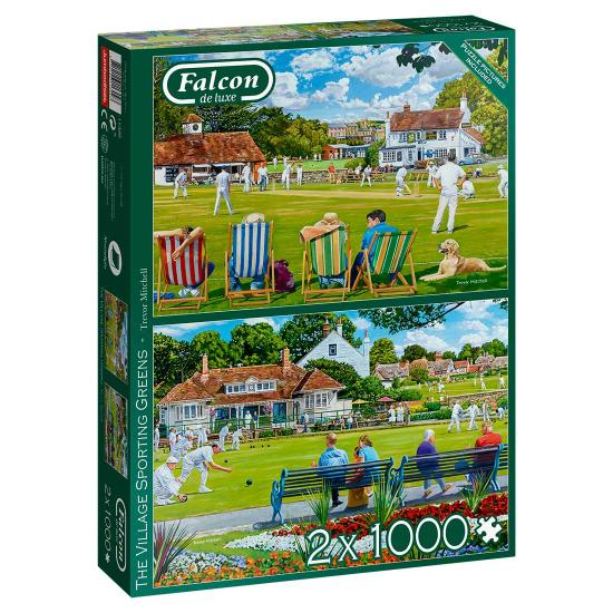Puzzle Falcon Sports On Grass 2 x 1000 peças