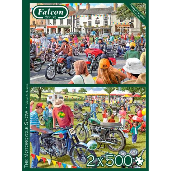 Puzzle Falcon The Motorcycle Show 2 x 500 peças