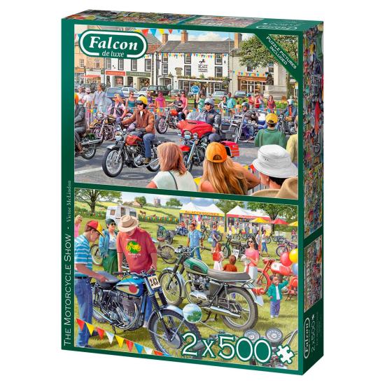 Puzzle Falcon The Motorcycle Show 2 x 500 peças