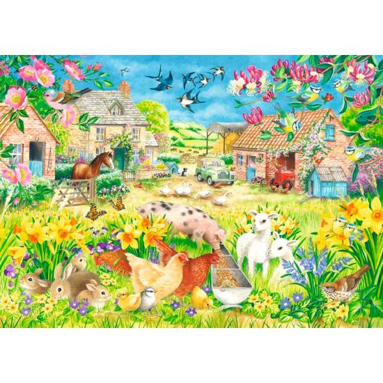 Puzzle Falcon On The Lamb Farm 500 peças XXL Puzzle Falcon On The Lamb Farm 500 peças XXL