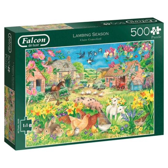 Puzzle Falcon On The Lamb Farm 500 peças XXL Puzzle Falcon On The Lamb Farm 500 peças XXL