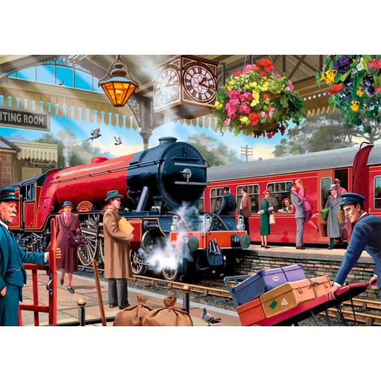 Puzzle Falcon esperando na plataforma 1000 peças