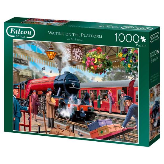 Puzzle Falcon esperando na plataforma 1000 peças