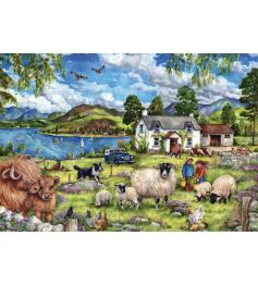 Puzzle Fazenda Falcão nas Montanhas 500 Peças