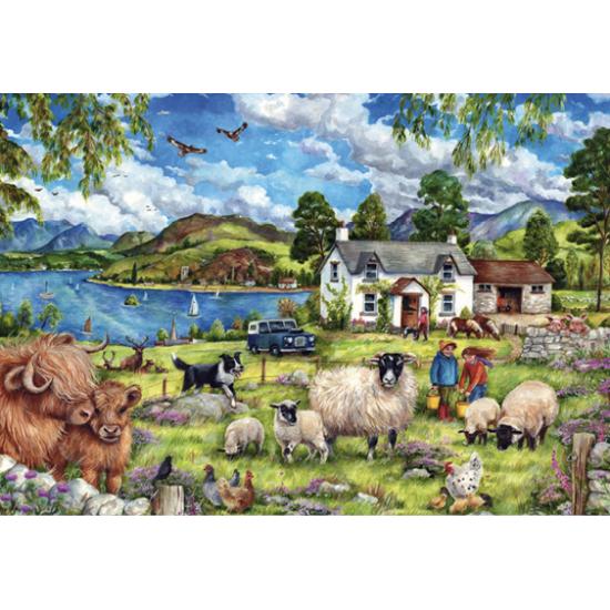 Puzzle Fazenda Falcão nas Montanhas 500 Peças Puzzle Fazenda Falcão nas Montanhas 500 Peças