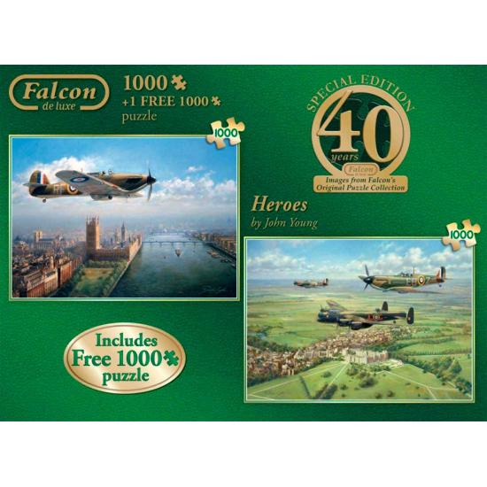 Puzzle Falcon Heroes 2 x 1000 peças