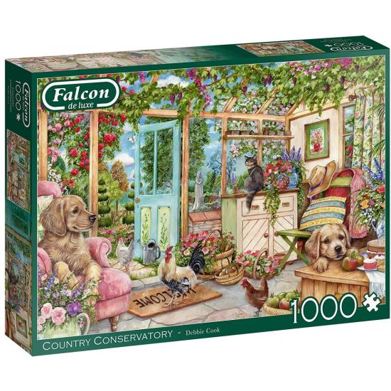 Puzzle da estufa do país do falcão 1000 peças Puzzle da estufa do país do falcão 1000 peças
