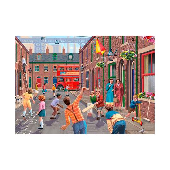 Falcão jogando no Puzzle de rua 2 x 500 peças