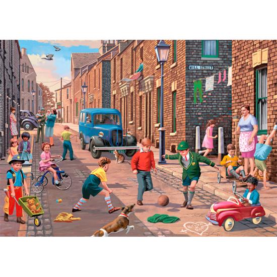 Falcão jogando no Puzzle de rua 2 x 500 peças