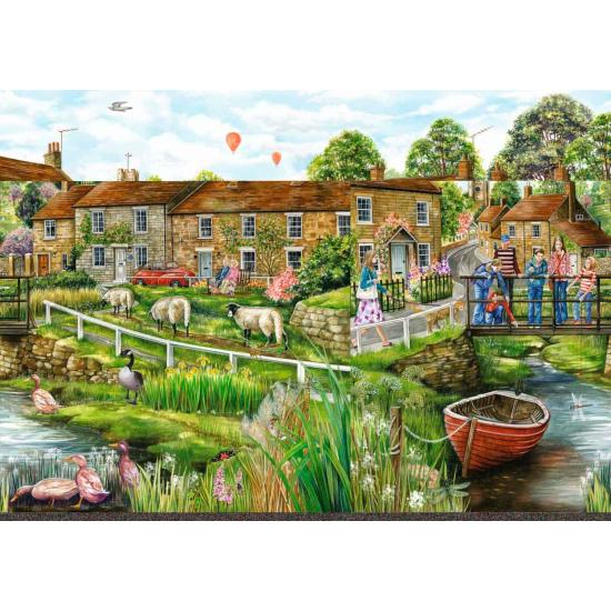 Puzzle Falcon The Village Life 2 x 1000 peças