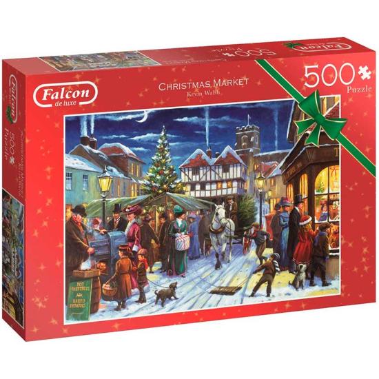 Puzzle Falcon Mercado de Natal 500 peças