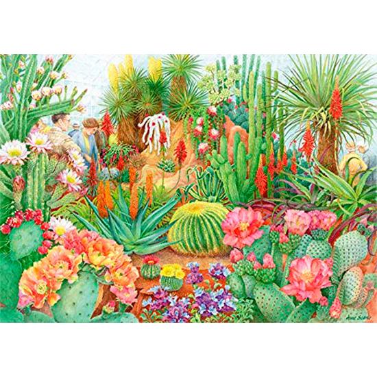 Amostra de Flores do Puzzle Falcon: Cacto do Deserto 1000 PCs