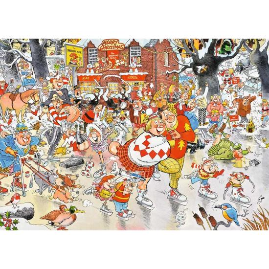 Puzzle Falcon Natal no Gelo 1000 Peças