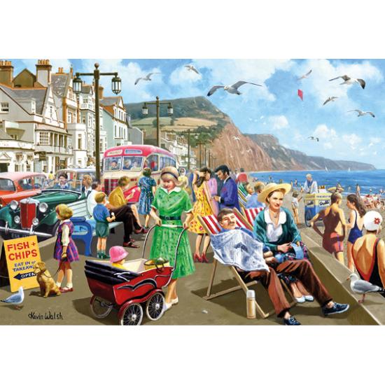 Puzzle Falcon Sidmouth Seafront 500 peças