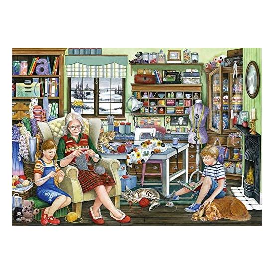 Puzzle Falcon Sala de Costura da Vovó 1000 Peças